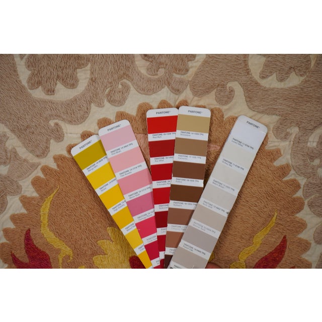 Suzani Beige Tapestry - Pastel Color Uzbek Table Cloth For Sale - Image 10 of 10