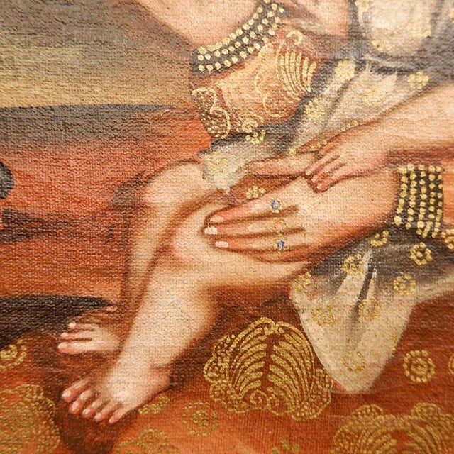 Virgin and Child, Late 19th Century, Oil on Canvas, Framed For Sale - Image 4 of 13