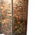 19th Century Chinoiserie Folding Screen, Hand-Painted Leather For Sale - Image 4 of 10