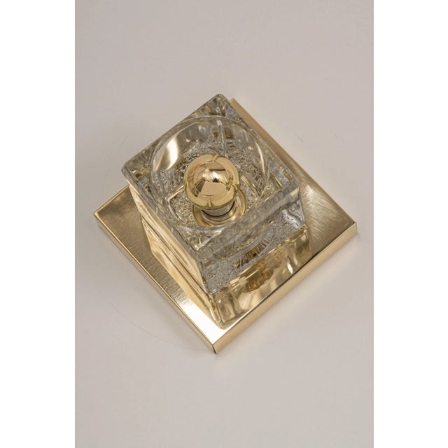 Petite exclusive sputnik crystal glass wall sconce by peil & putzler, germany, 1970s wonderful light effect. High quality...