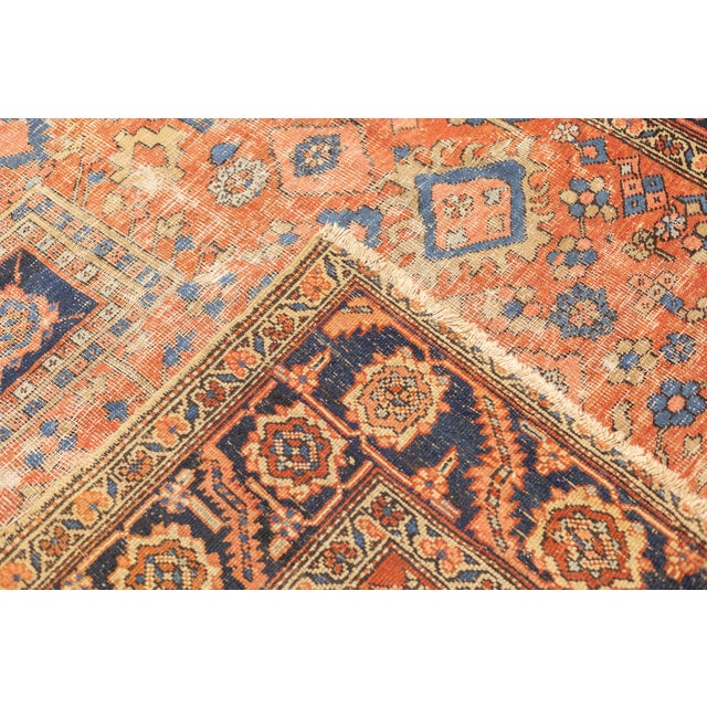 Fine Antique Persian Heriz 9'5" X 13'2" For Sale - Image 10 of 10