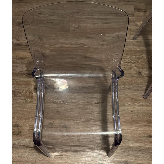 Transparent 2005 Tiffany Side Chairs by Marcello Ziliani for Casprini, Italy For Sale - Image 8 of 13