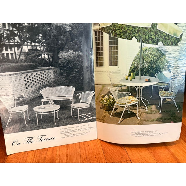 1970s Woodard “On the Terrace” Wrought Iron Patio Dining Set by Carolina Forge, Set of 5 For Sale - Image 12 of 12