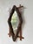 Antique Folk Art Rustic Wooden Mirror, 1900 For Sale - Image 14 of 18