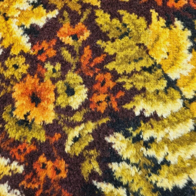 Vintage Palm Tree Pattern Wool Rug, 1960s For Sale - Image 14 of 18