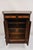 Wood Antique Napoleon III Burl Walnut 2 Door Wardrobe Cabinet With Bronze Plaques For Sale - Image 7 of 12