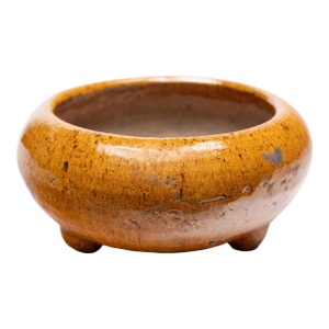 Vintage Chinese Persimmon Glazed Censer