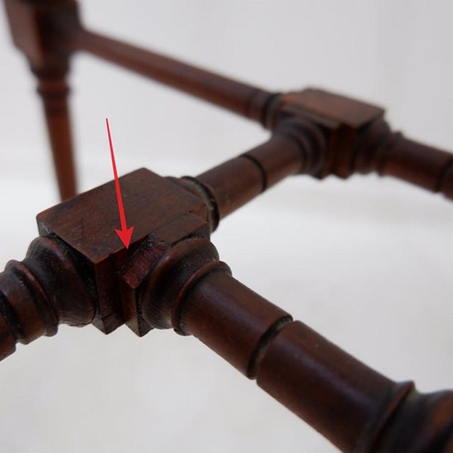 Art Nouveau Style Wooden Side Table For Sale - Image 15 of 16