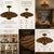 Vintage Brass Floral Ceiling Light, Handmade Lotus Petal Semi Flush Mount Fixture, Antique Brass Scalloped Ceiling Lamp for Bedroom Hallway For Sale - Image 12 of 15
