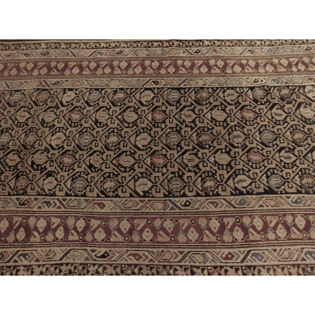Textile Early 20th Century Antique Hand Made Wool Caucasian Rug For Sale - Image 7 of 13