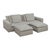 Restoration Hardware Restoration Hardware Cloud Bench-Cushion Sofa & Ottoman Set For Sale - Image 4 of 7