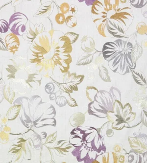 The House of Scalamandré Mostar Fabric, Grey/Purple