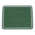 Handmade Cotton Flat Weave Area Rug, Forest Green and Teal Blue Scalloped Dhurrie - 5'x7' For Sale