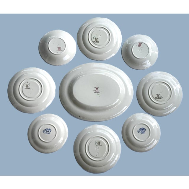 English Wall Plate Grouping / Collection - Set of 9 Mid-Century Plates For Sale - Image 12 of 12
