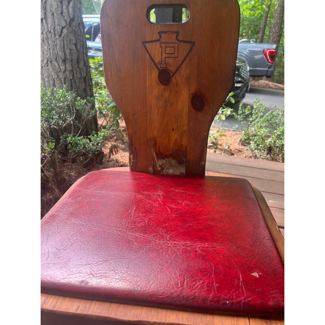 Set of Eight Restaurant Dining Chairs With Branded Keystone “P”, C. 1940, Berks County Provenance For Sale - Image 16 of 18
