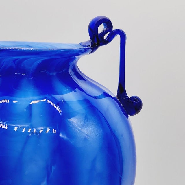 1920s Antique Glass Vase Attributed to Fratelli Toso For Sale - Image 5 of 10
