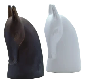 Ceramic Horse Sculptures by Anette Edmark, 1990s, Set of 2