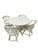 Ficks Reed Mid 20th Century Ficks Reed Cream Rattan and Faux Bamboo Dining Set For Sale - Image 4 of 15