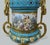 Late 19th Century Late 19th Century Pair Antique French Sèvres Porcelain Ormolu Celeste Blue Jewell Table Urns Lamps For Sale - Image 5 of 11
