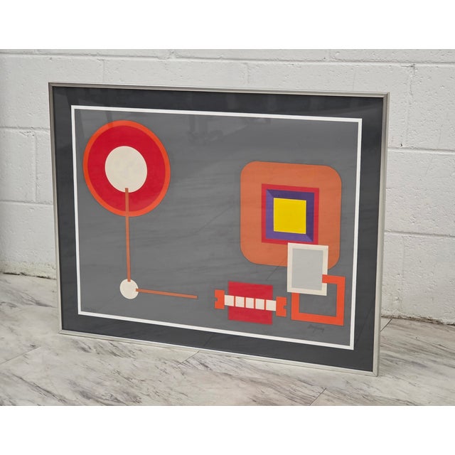 Mid 20th Century Mid 20th Century Oscar Magnan Abstract Serigraph For Sale - Image 5 of 7