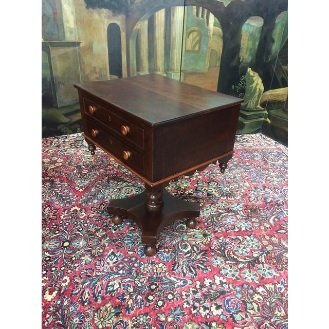 Traditional Antique Cherry Empire Table, Accent Table For Sale - Image 3 of 11