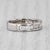 Modern 1ctw Diamond Wedding Band 14k White Gold Size 4.75-5 Stackable Anniversary Ring For Sale - Image 3 of 8