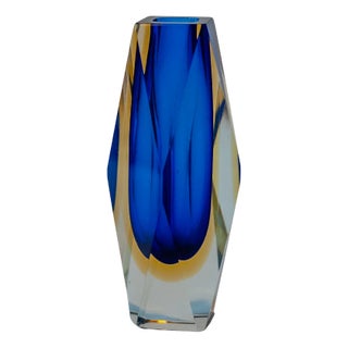 Murano Flacon in Cobalt Blue by Murano For Sale