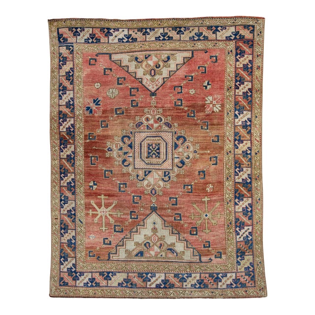 Turkish Vintage Rug 5'8" x 7'5" #17959 For Sale