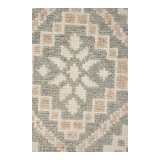 Rug & Kilim's Modern Classic Square Rug With Beige & Gray Floral Design For Sale