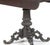 19th-century Portuguese Noble Wood sofa table; made of Noble Wood; box with one drawer simulating two. Rests on a carved...