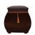 Brown Curved Velvet Ottoman with Storage, France, 1960s For Sale - Image 8 of 8