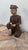 Chinese Mid 20th Century Hand-Carved Chinese Figural Sculpture of Seated Musician With Drum For Sale - Image 3 of 12