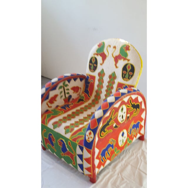 African Beaded Side Chair