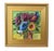 2020s Colorful Abstract Floral Bouquet Flowers Painting Including the Antiqued Gold Wood Frame For Sale - Image 5 of 5