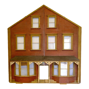 Antique Dollhouse Facade – Architectural Fragment