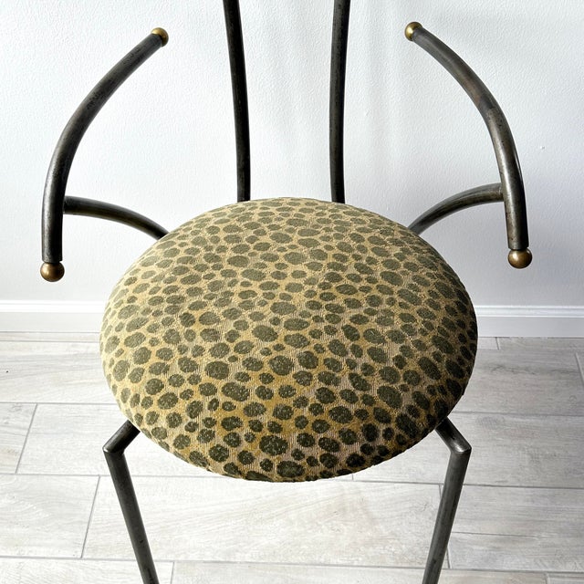 Metal Late 20th Century Postmodern Sculptural Statement Chair For Sale - Image 7 of 12