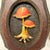 Vintage 3d Mushroom and Leaf Wood Wall Art Plaques Set 2 MCM Nature Metal Decor For Sale - Image 6 of 12