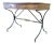 Directoire Style Oak & Iron Writing Desk For Sale