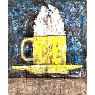 Aaron Fink, Very Large Coffee Cup Painting by Aaron Fink, 1984 For Sale