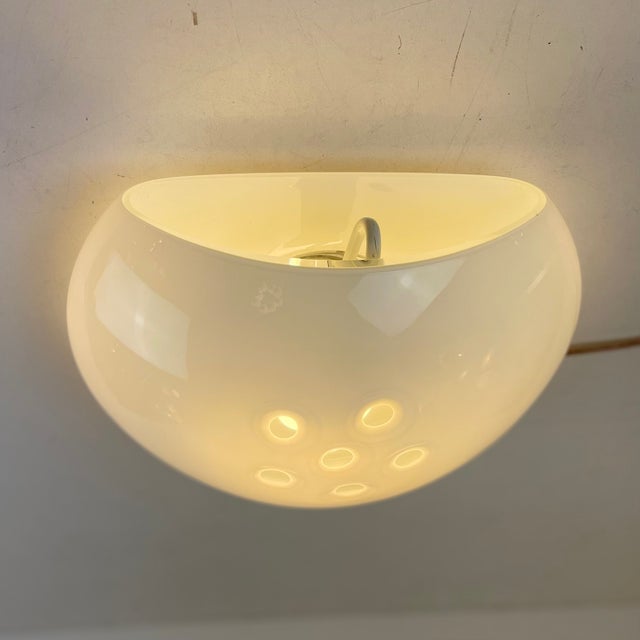 White Vintage Murano Wall Lamps, 1980s, Set of 2 For Sale - Image 8 of 18