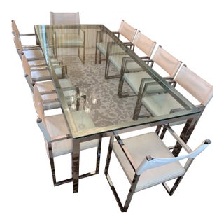 Mid-Century Danish Founders Chrome Dining/Accent Chair Attributed to Milo Boughaman For Sale