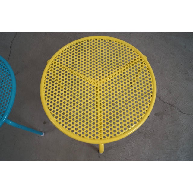 1950’s Mid-Century Modern Patio Stackable Side Tables - A Pair For Sale - Image 11 of 12
