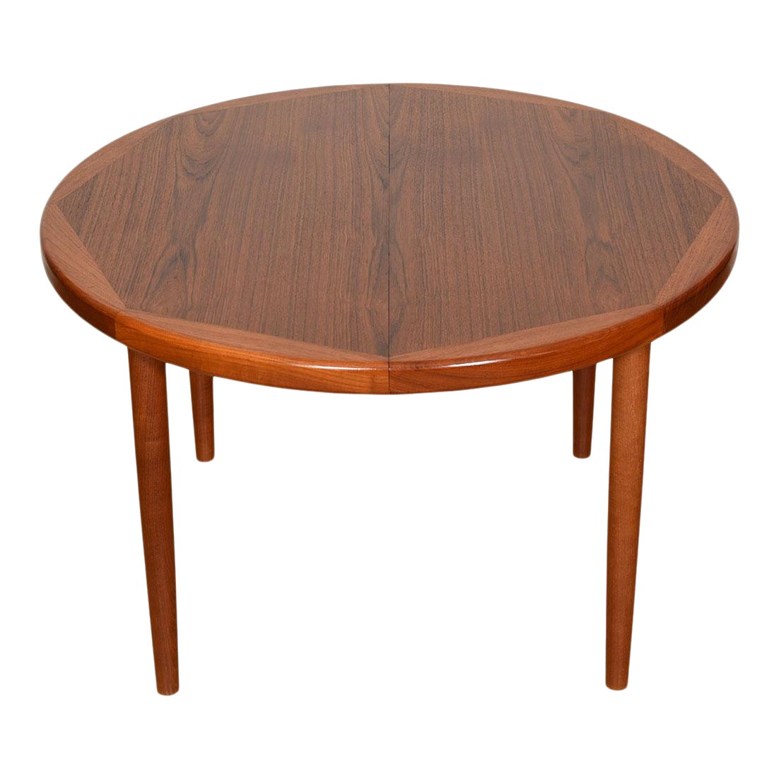 Danish Teak Round Expanding Dining Table Chairish