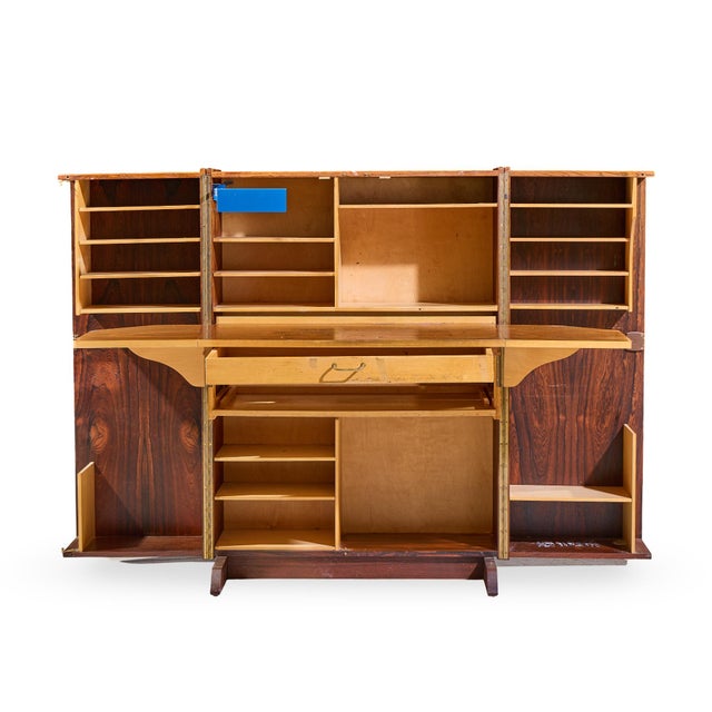 Mummenthaler & Meier Mid Century Rosewood Magic Box Hideaway Desk For Sale - Image 10 of 13