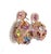Bochic "Capri" Amethyst & Multi Gem Cage Earrings Set In 18K Gold & Gold For Sale - Image 4 of 18