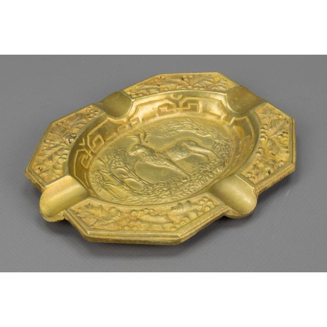 French Cast Bronze Ashtray with Stag Motif, 1950s For Sale - Image 9 of 18