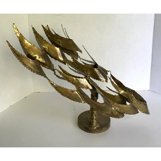 Gold 1950s Brutalist Abstract Sculpture For Sale - Image 8 of 8
