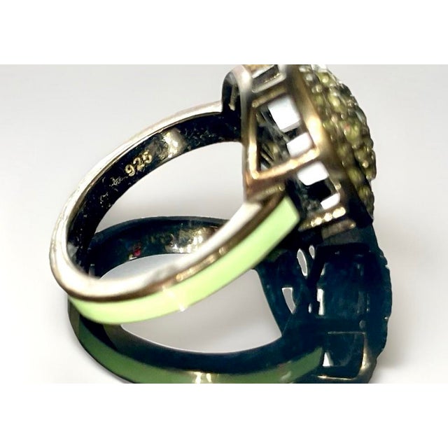 Modernist Sapphire Cluster Gemstone Ring by Matthew Campbell Laurenza For Sale - Image 4 of 5