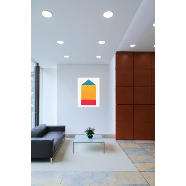 Contemporary "Psyche" Contemporary Minimalist Geometric Oil Painting by Shyun Song For Sale - Image 3 of 3