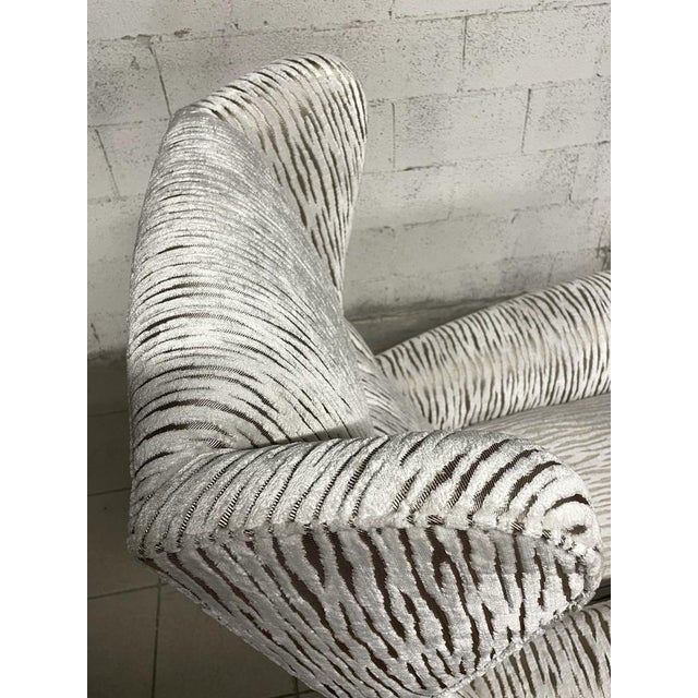 Wood Vintage White Armchair, 1940s For Sale - Image 7 of 18